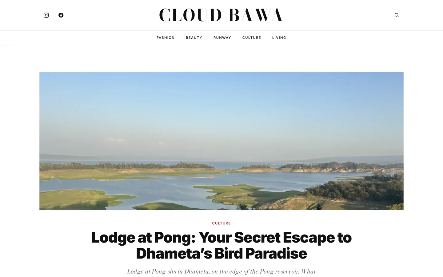 Cloud Bawa homepage