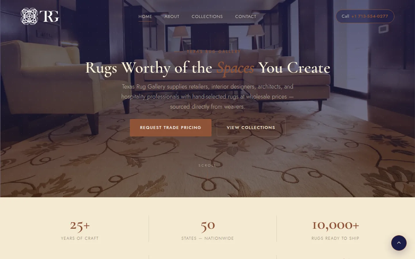 Texas Rug Gallery homepage